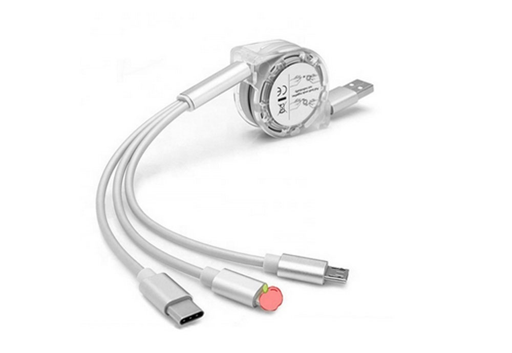 Retractable Multi USB Charging Cable