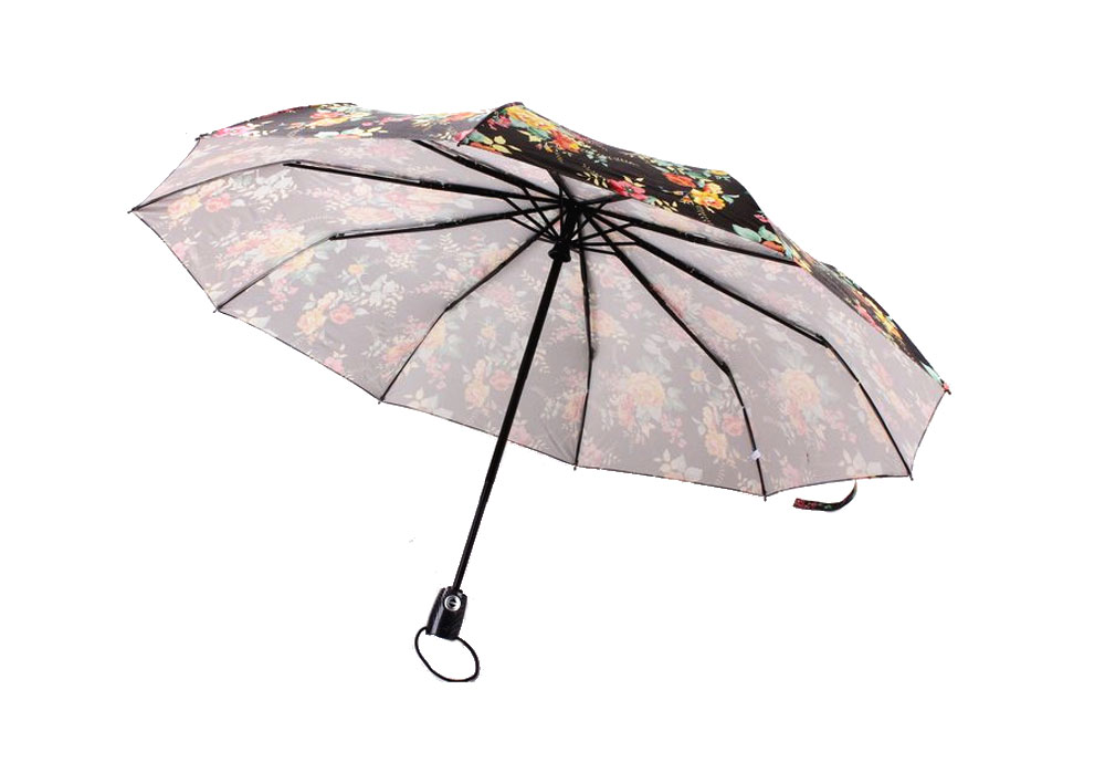 Hot Sales Windproof Auto Custom Compact Fold Umbrella