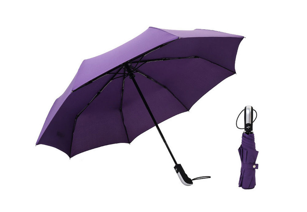 Strong 2 Fold UV Proof Men's Umbrella Support Logo Customization and Handle Customization