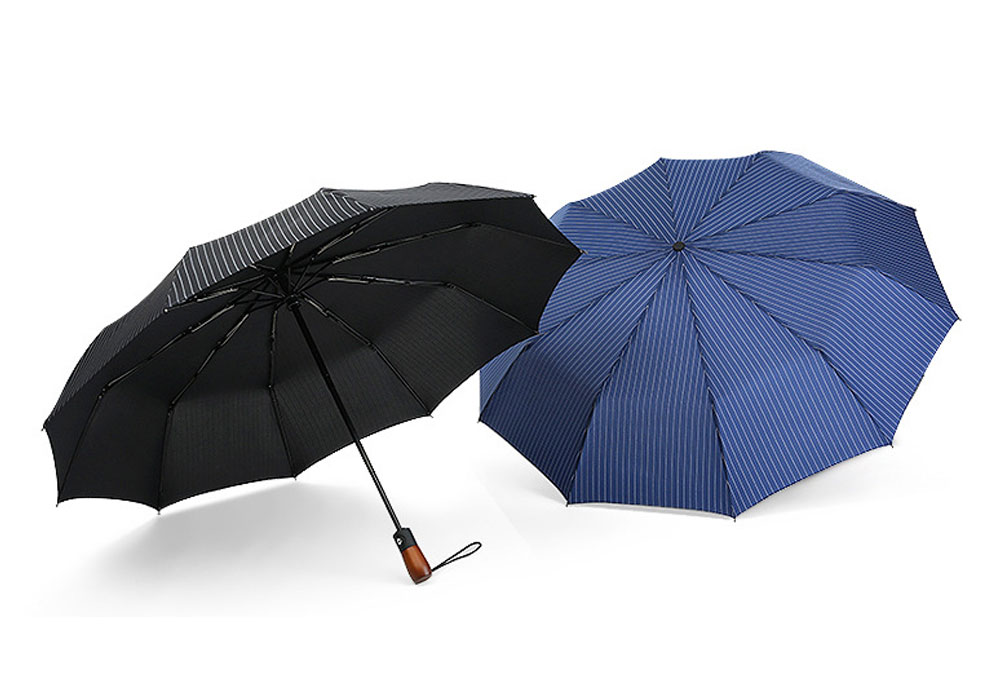 Strong 2 Fold UV Proof Men's Umbrella Support Logo Customization and Handle Customization