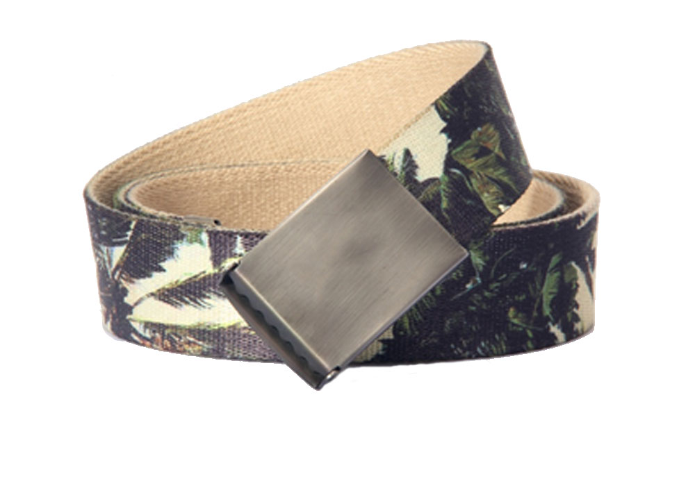Men's Custom Canvas Belt with Solider Buckle