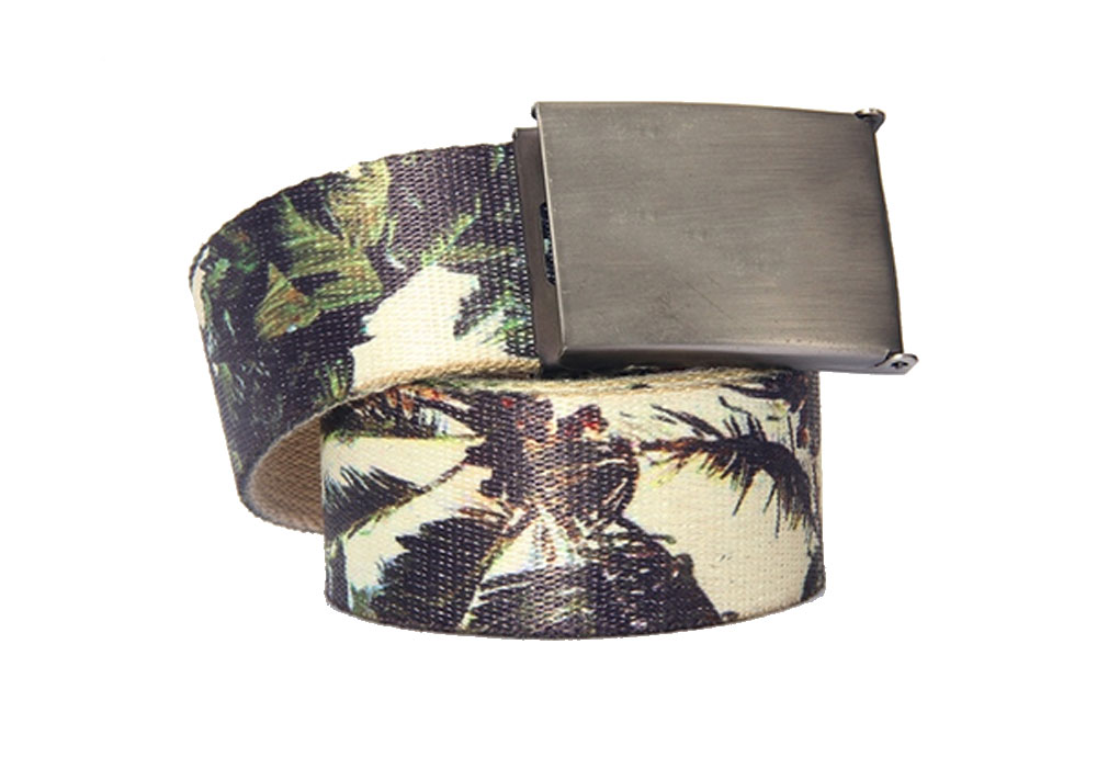 Men's Custom Canvas Belt with Solider Buckle