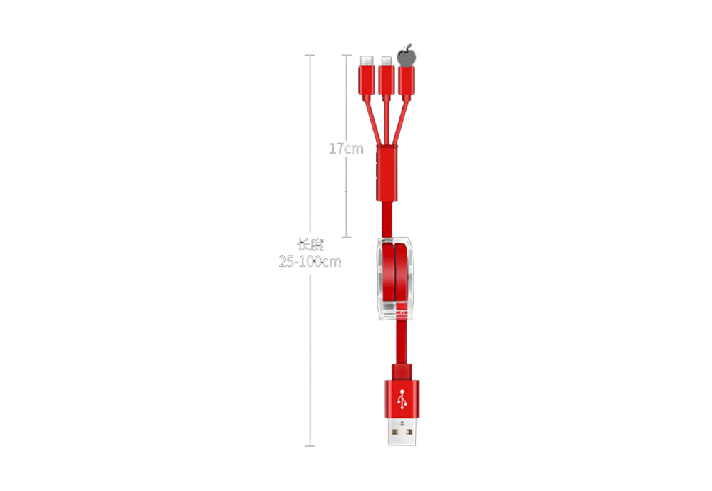 Retractable Multi USB Charging Cable