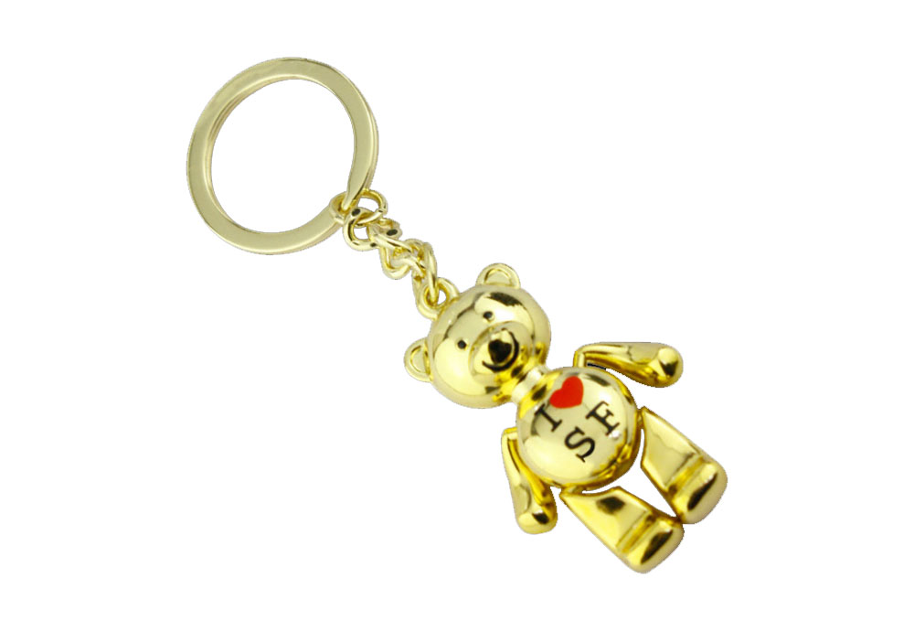 Key Ring with Little Bear Pendant