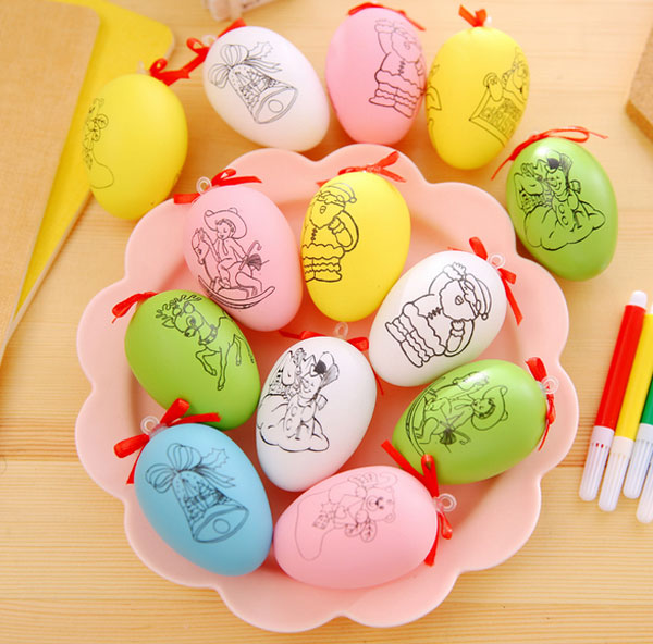 DIY Intelligent Hand Painted Color Eggs