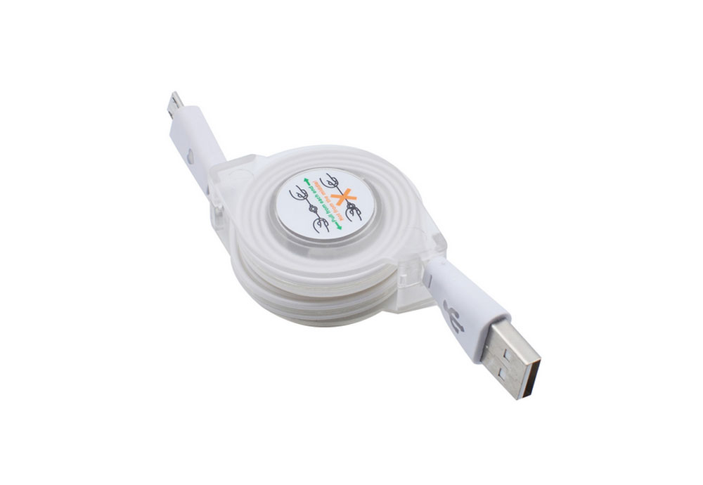 Led Rainbow Color Smiling Face Android Expansionable Data Cable