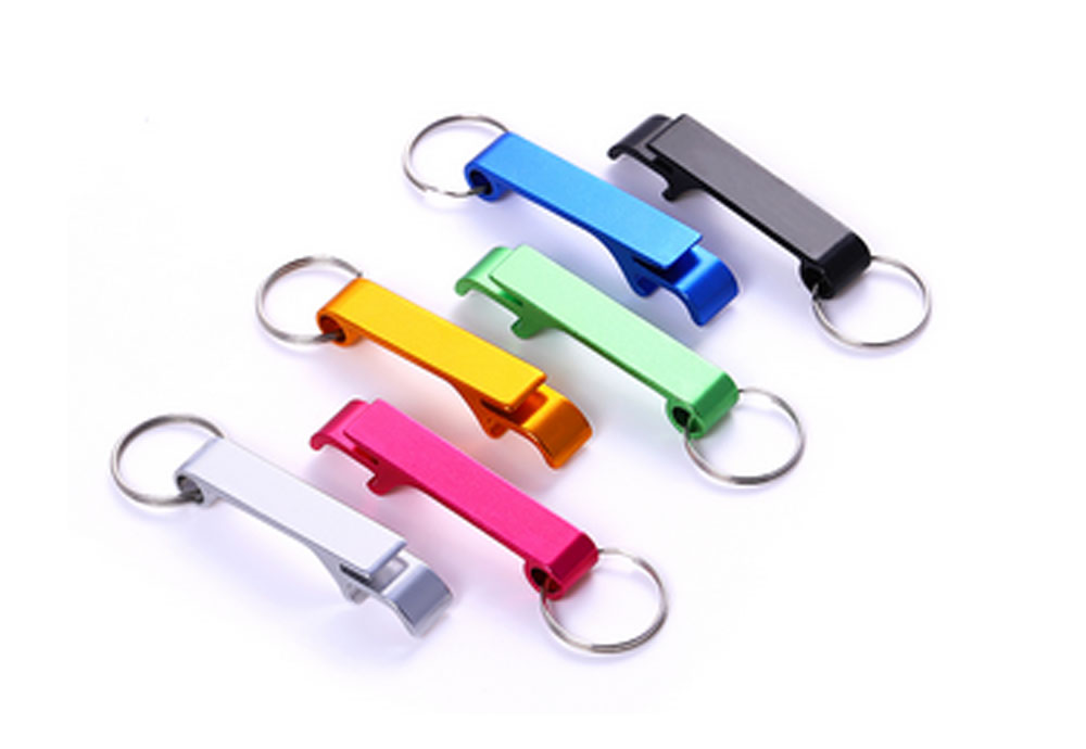 Cheap Customized Metal Aluminum Beer Wine Bottle Opener with Key Chain