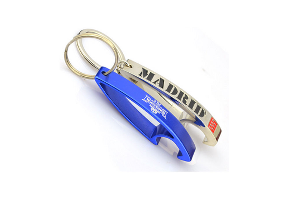 Cheap Customized Metal Aluminum Beer Wine Bottle Opener with Key Chain