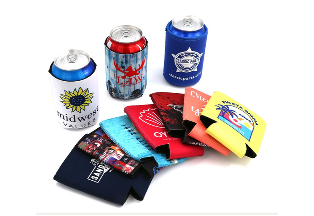 Hot Sale Promotional  Neoprene Can Cooler with Customized Logo Printing