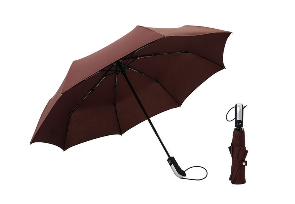 Strong 2 Fold UV Proof Men's Umbrella Support Logo Customization and Handle Customization 