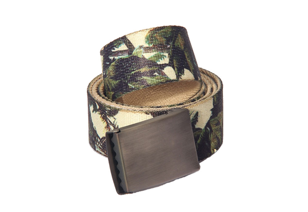  Men's Custom Canvas Belt with Solider Buckle