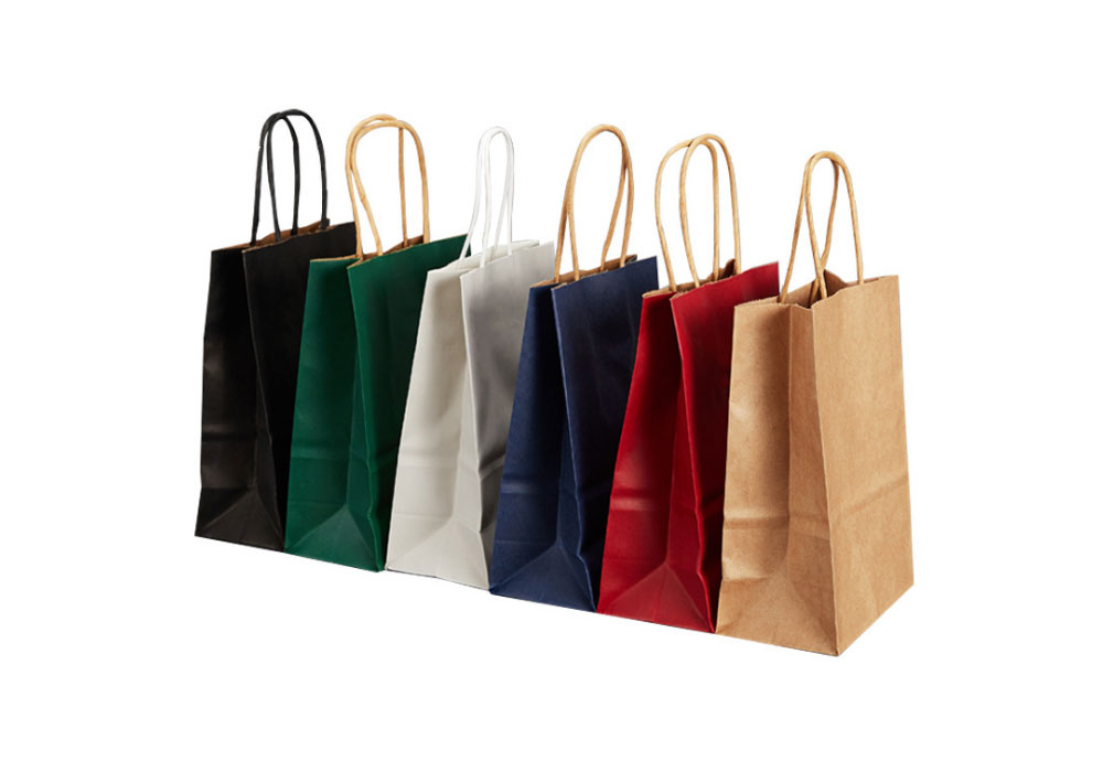 Recyclable Kraft Paper Bag  with Handles