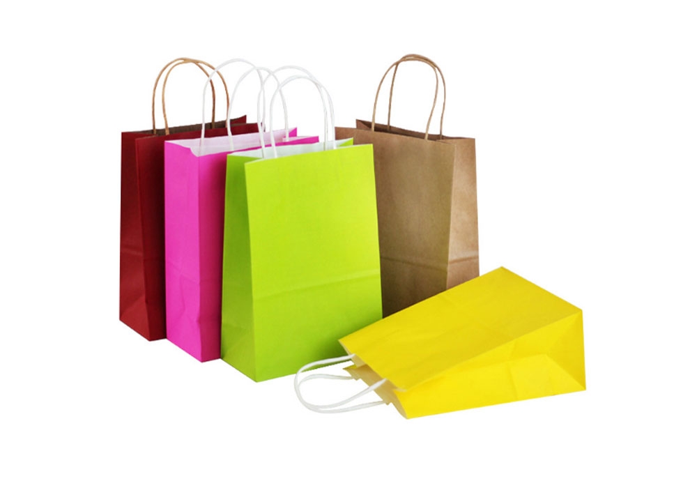 Recyclable Kraft Paper Bag  with Handles