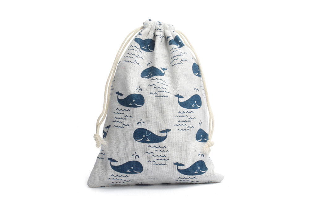 Cotton Printed Drawstring Pouch