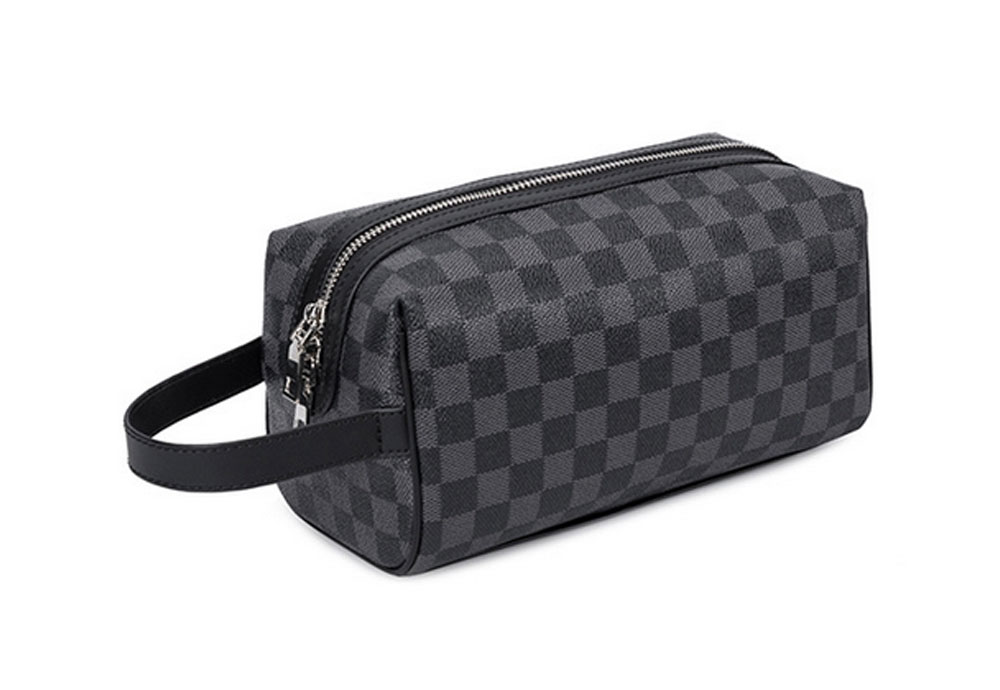 Mens Fashion  Wash Bag with High Quality Waterproof PU leather.