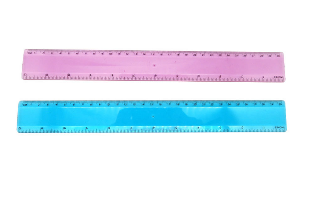 Promotional Transparent PS Material Clear Scale Straight Ruler 