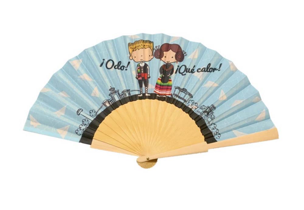 Customized Printed Wood Folding Hand Fan 